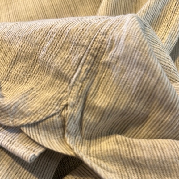 Men's Joseph Abboud Classic Micro Striped Cotton Linen Blend Long Sleeve Shirt - Picture 10 of 12